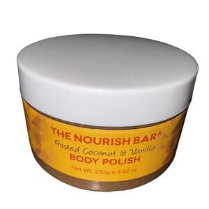 The Nourish Bar Frosted Coconut & Vanilla Body Polish 8.82oz New & Sealed